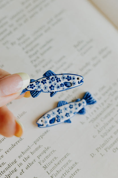 Blue Willow Trout Hoops