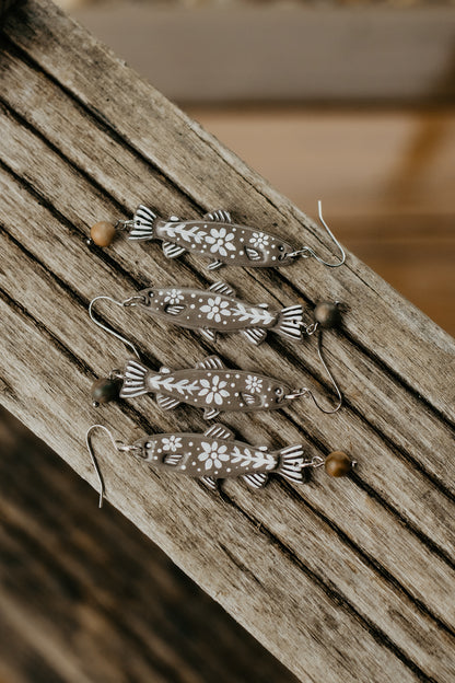Folk Trout Earrings