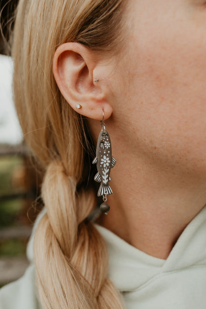 Folk Trout Earrings