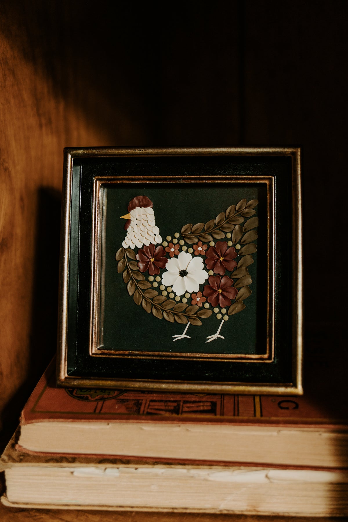 4x4” Unframed Floral Hen (PRE-ORDER)