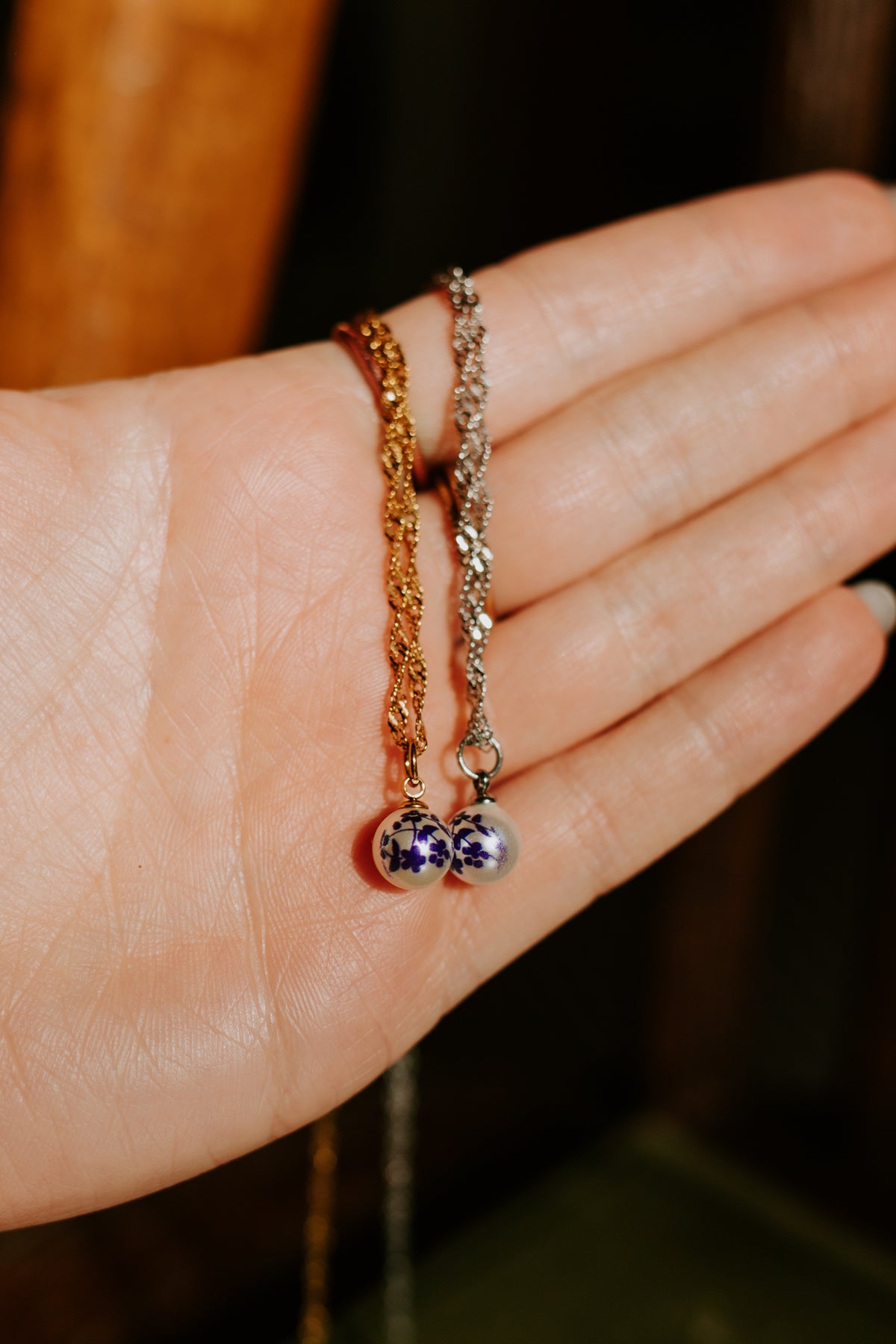 18" Blue Willow Necklace