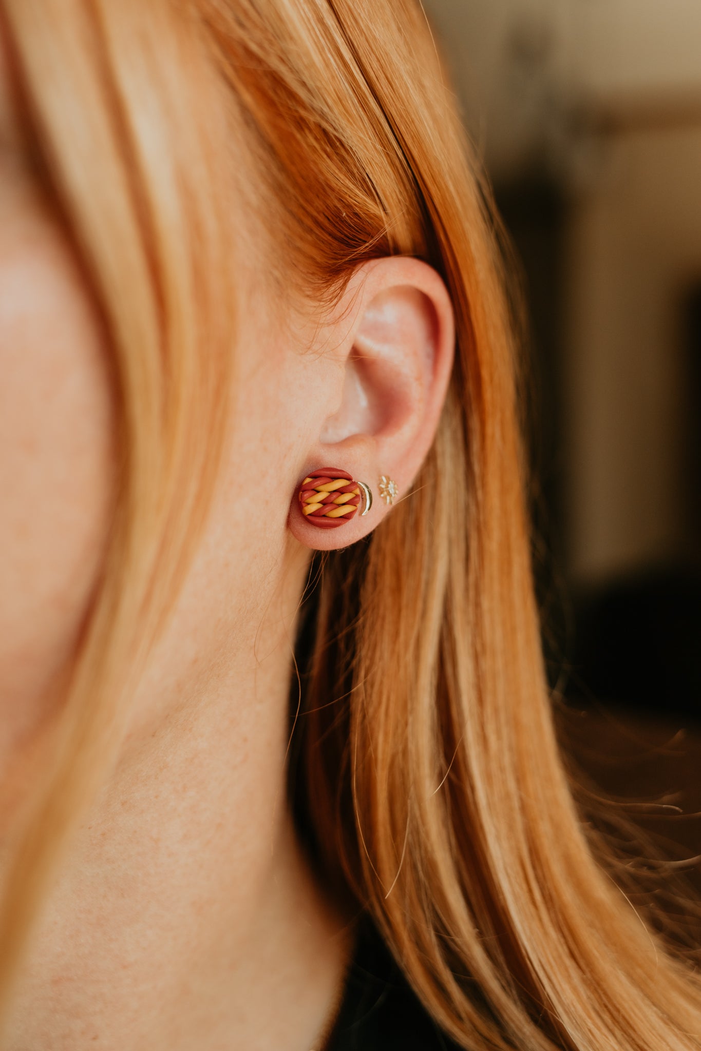 Gryffindor Knit Studs