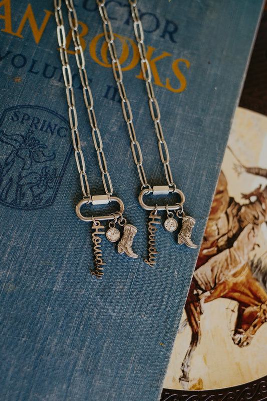 18" Western Carabiner Necklace