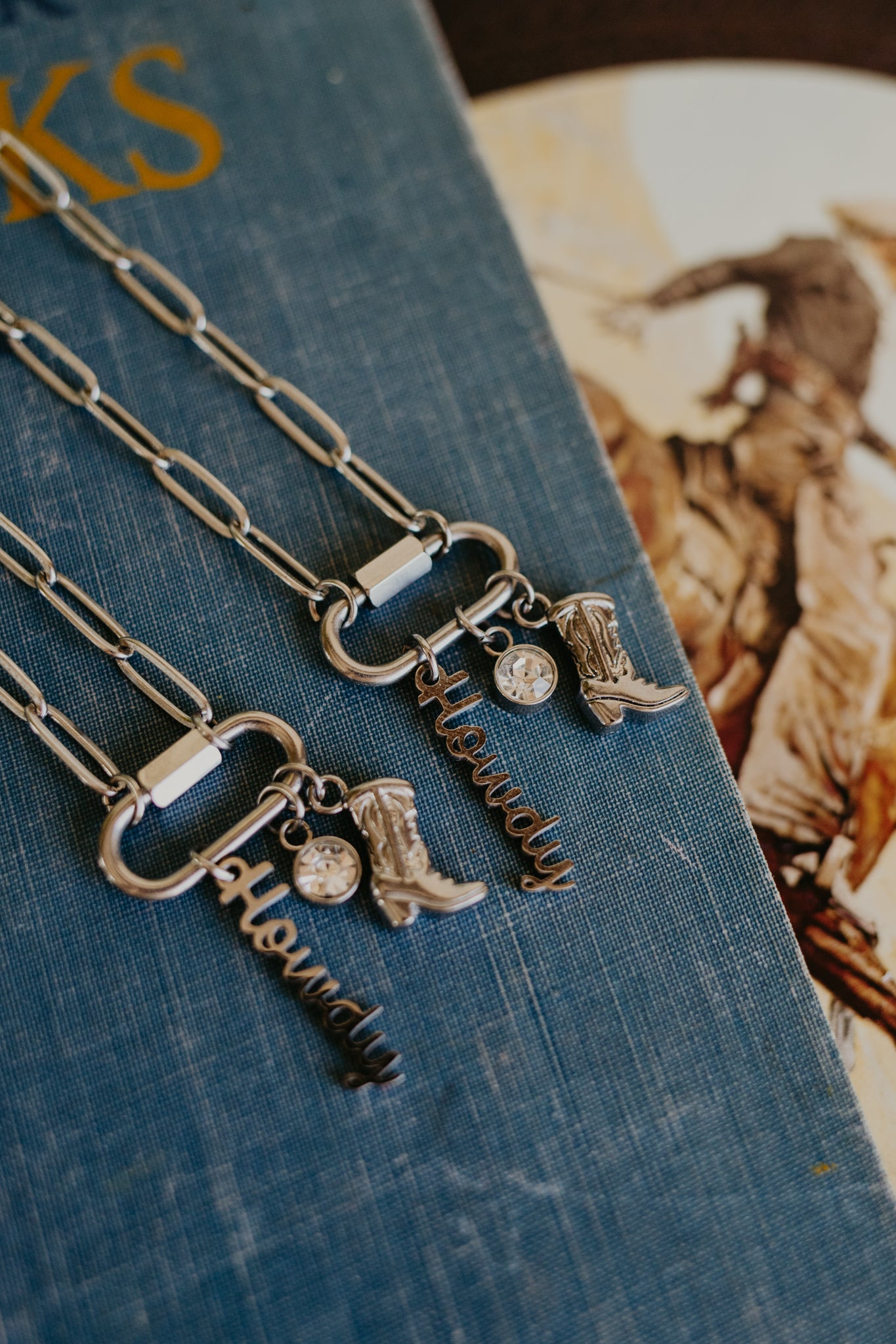 18" Western Carabiner Necklace