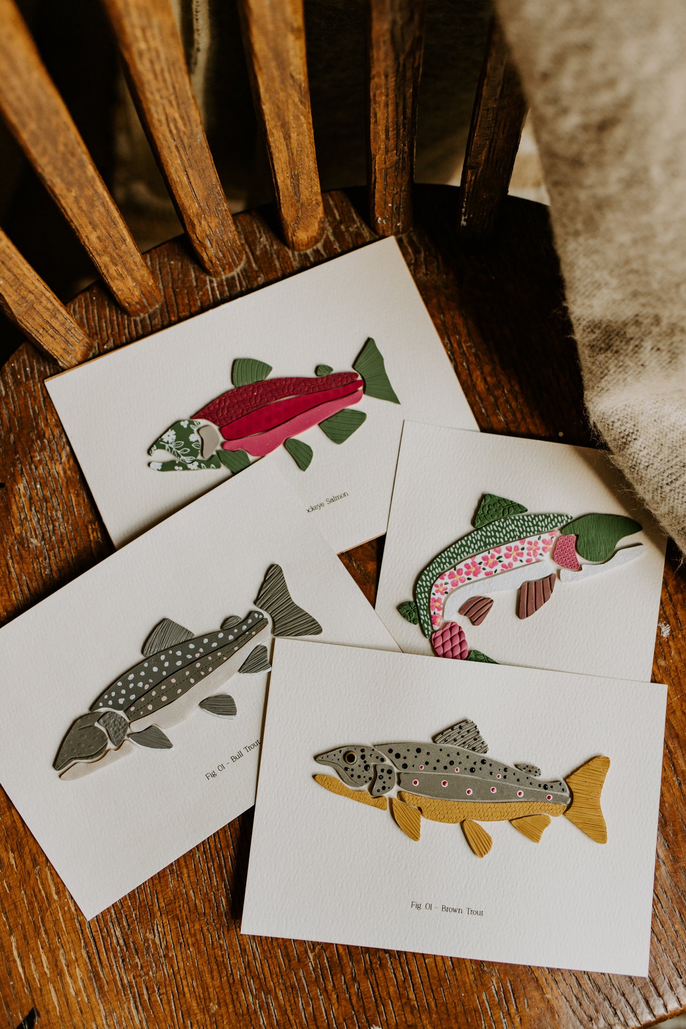 5x7 Unframed Trout (MADE TO ORDER)