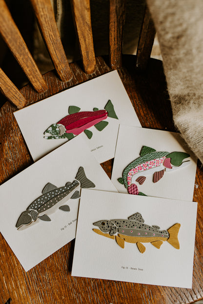 5x7 Unframed Trout (MADE TO ORDER)