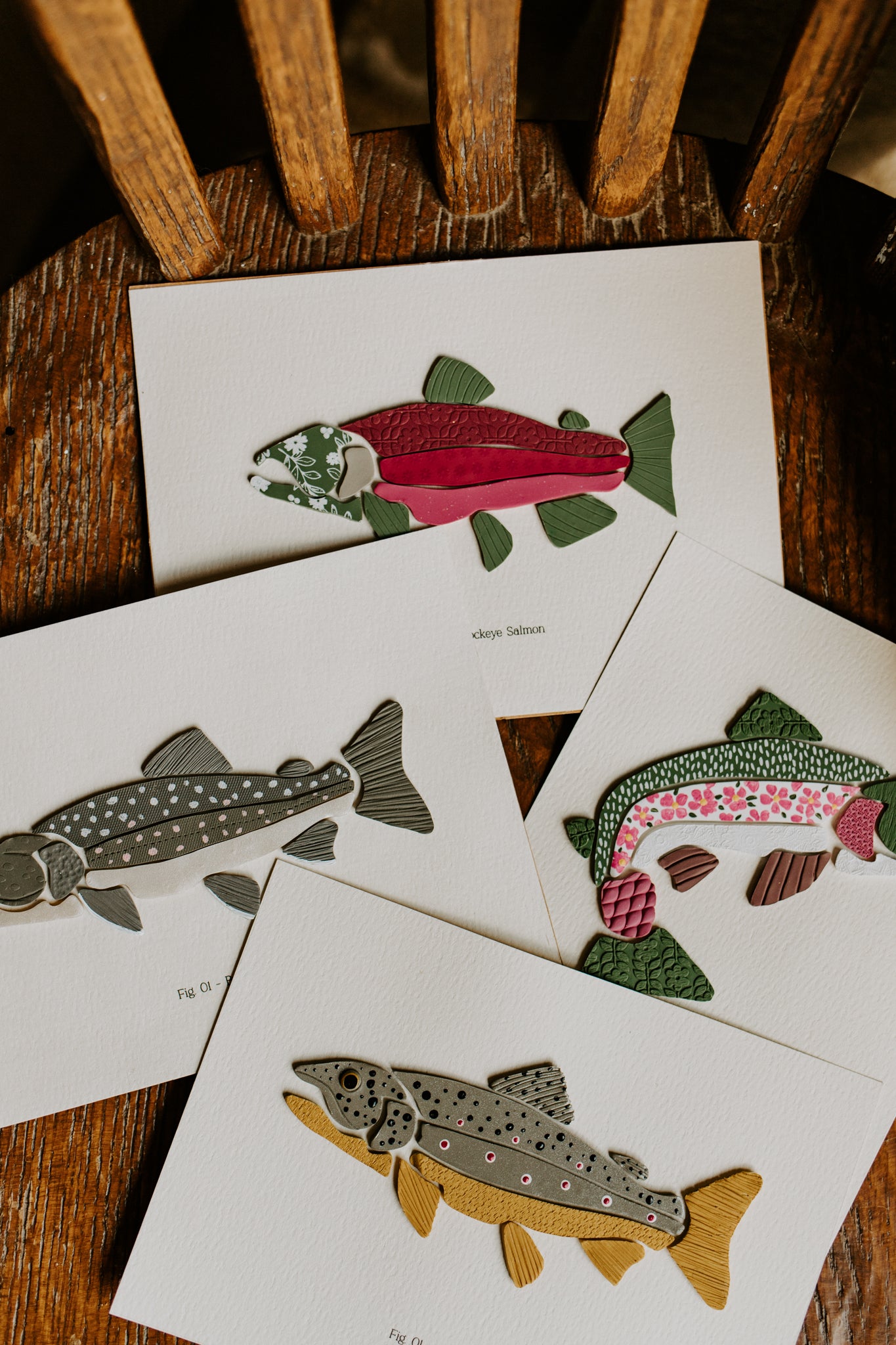 5x7 Unframed Trout (MADE TO ORDER)