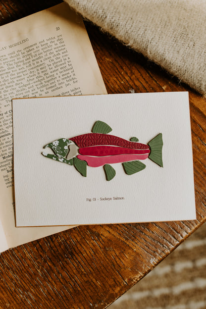 5x7 Unframed Trout (MADE TO ORDER)
