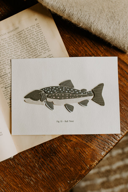 5x7 Unframed Trout (MADE TO ORDER)