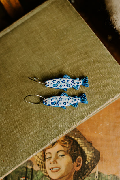 Blue Willow Trout Hoops