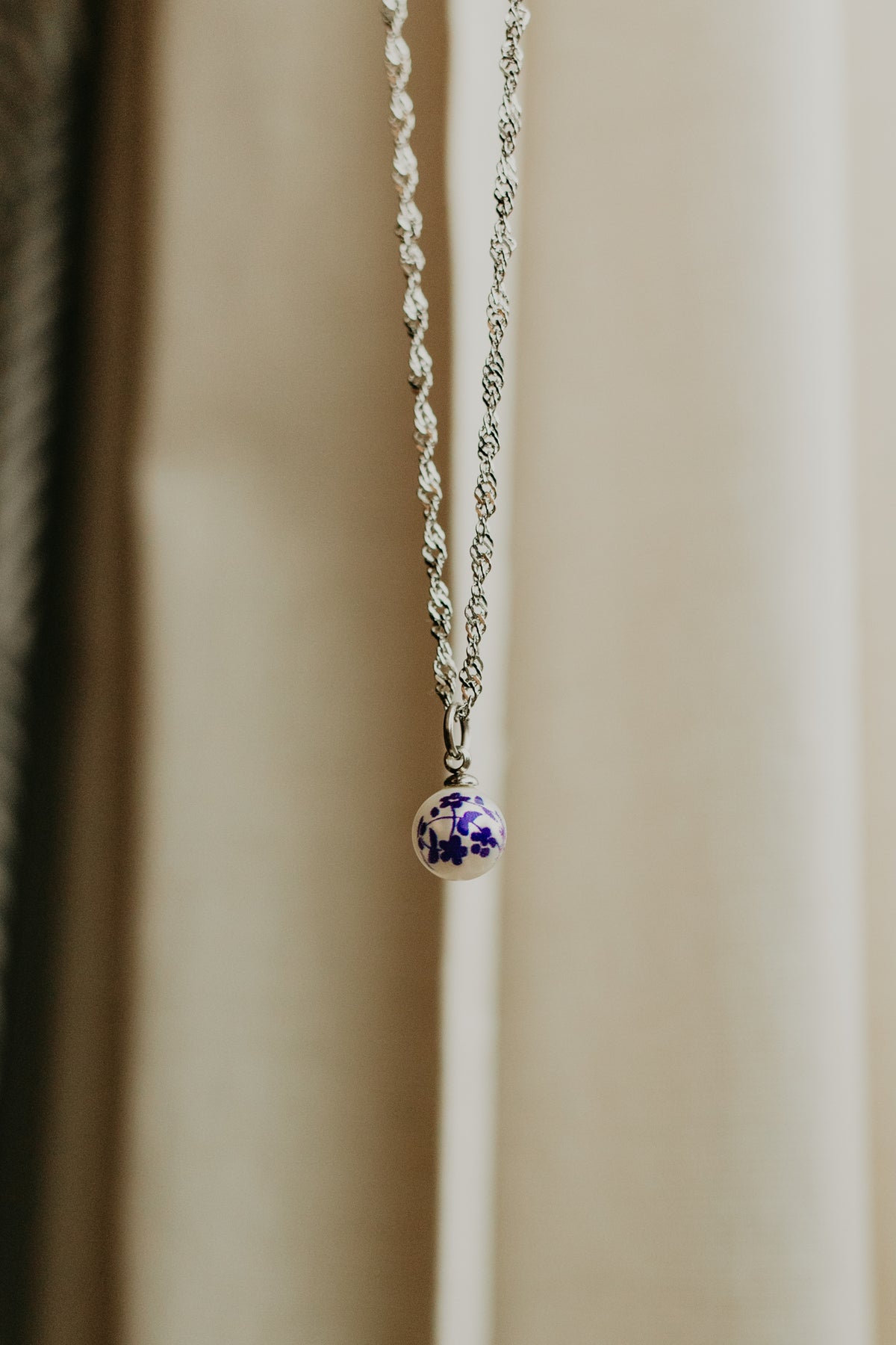 18" Blue Willow Necklace