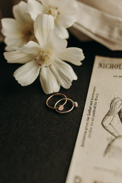 Rose Quartz Gemstone Ring