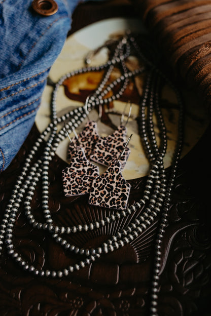 Leopard Ear Tag Hoops