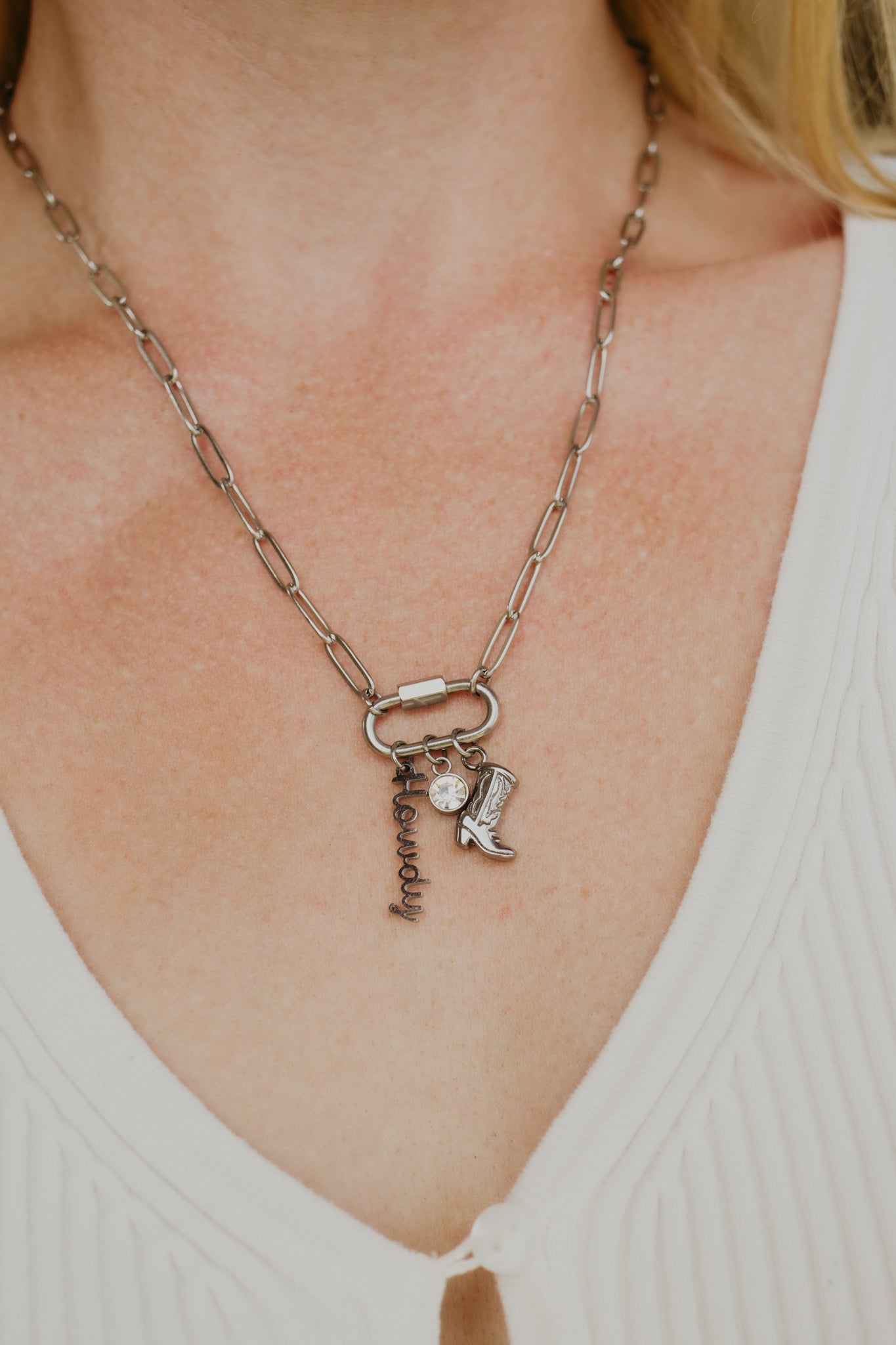 18" Western Carabiner Necklace