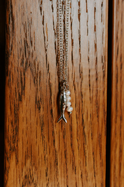 18" Bait & Pearl Necklace